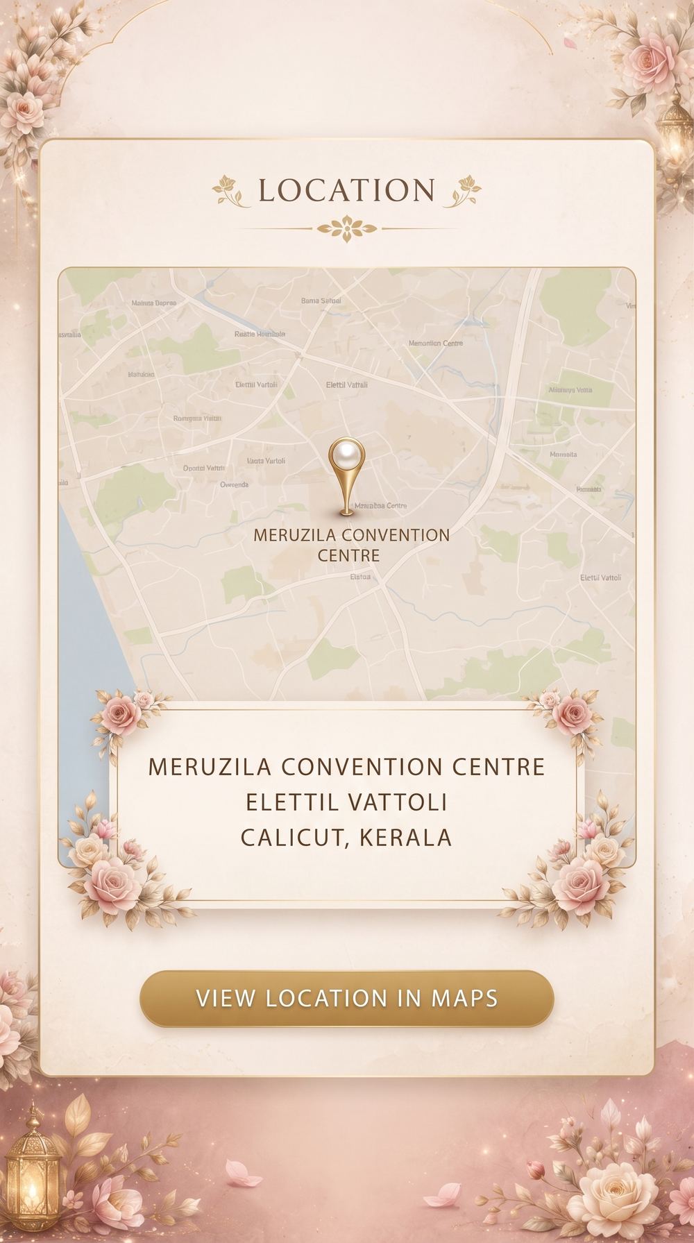 Meruzila Convention Centre location map